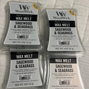 WoodWick by Yankee Candle Wax Melts (Sagewood and Seagrass) New! So fragrant!